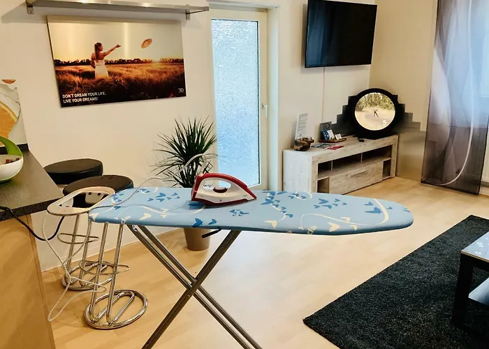 Schoenes Apartment Terrasse 2P. Stadtnah Wuerzburg Wlan